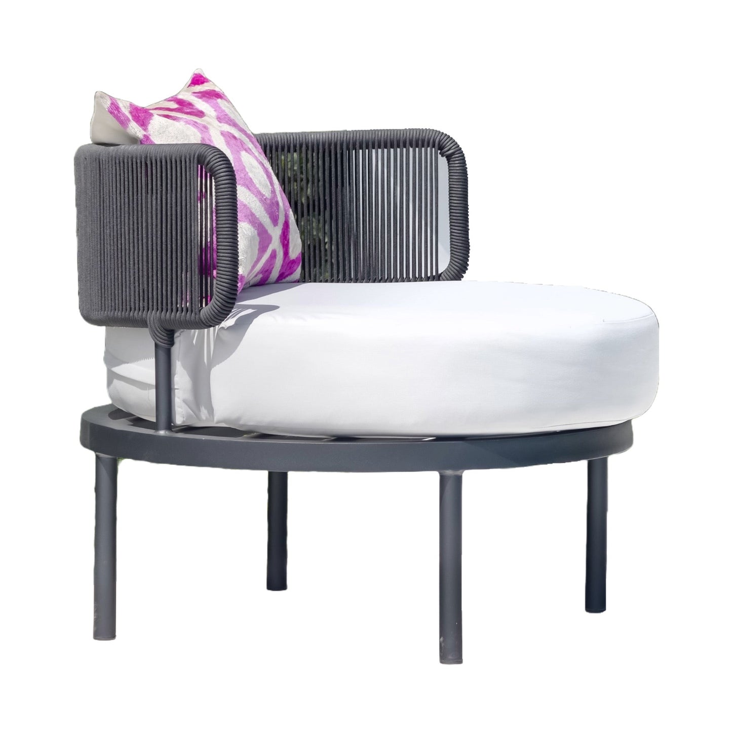 ROUND FAUTEUIL WITH ROPES